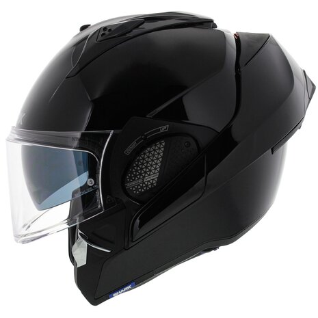 Shark EVO-GT systeemhelm motorhelm glans zwart - Maat XS