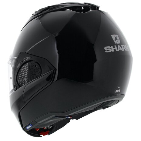 Shark EVO-GT systeemhelm motorhelm glans zwart - Maat XS