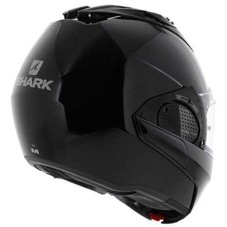Shark EVO-GT systeemhelm motorhelm glans zwart - Maat XS