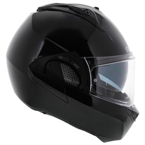 Shark EVO-GT systeemhelm motorhelm glans zwart - Maat XS