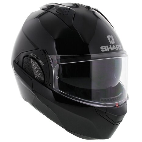 Shark EVO-GT systeemhelm motorhelm glans zwart - Maat XS