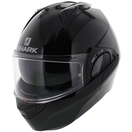 Shark EVO-GT systeemhelm motorhelm glans zwart - Maat XS