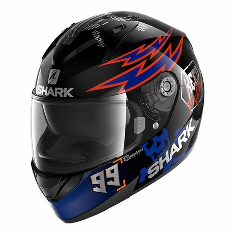 SHARK Ridill 1.2 Integraal helm Catalan Bad Boy zwart blauw oranje - Maat XS