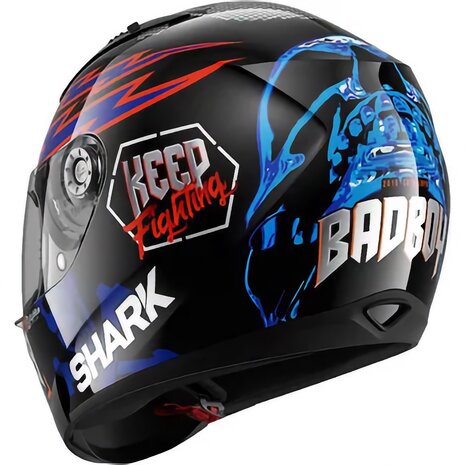 SHARK Ridill 1.2 Integraal helm Catalan Bad Boy zwart blauw oranje - Maat XS
