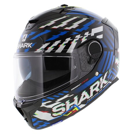 Shark Spartan GT Helm E-Brake - Glans zwart blauw geel