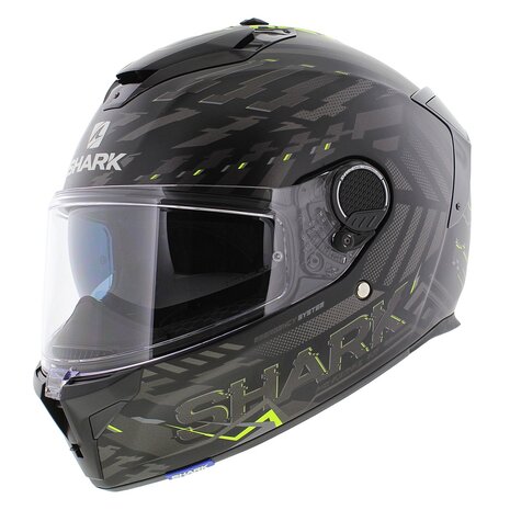 Shark Spartan GT Helm E-Brake mat zwart geel - Motorhelm