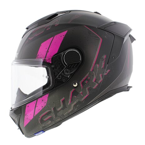 Shark Spartan GT Helm - Ryser mat zwart roze - Motorhelm