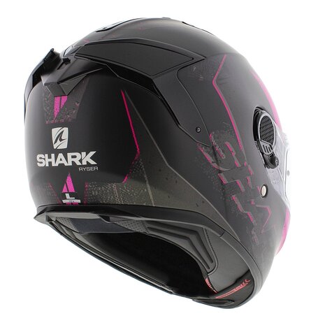 Shark Spartan GT Helm - Ryser mat zwart roze - Motorhelm