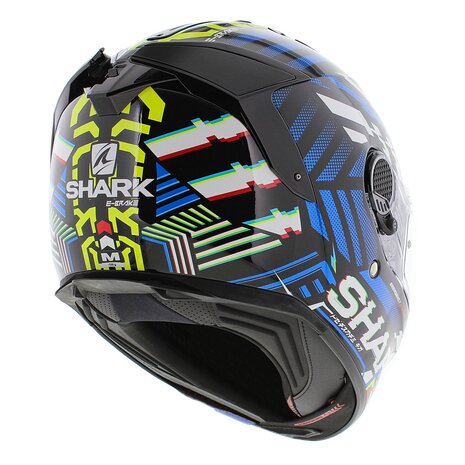 Shark Spartan GT Helm E-Brake - Glans zwart blauw geel