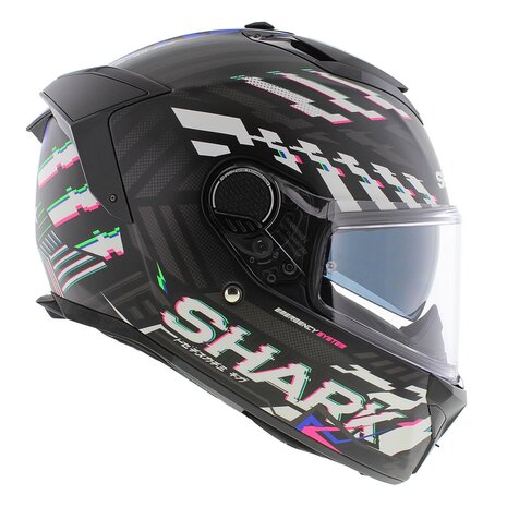 Shark Spartan GT helm E-Brake mat zwart blauw - integraal motorhelm