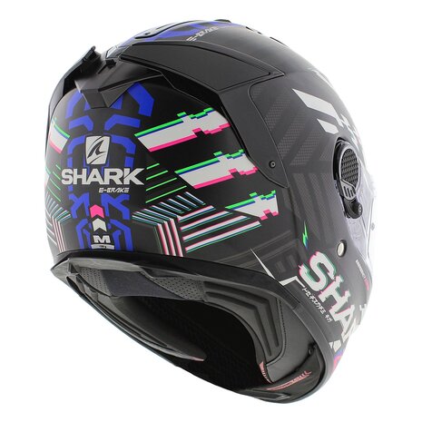 Shark Spartan GT helm E-Brake mat zwart blauw - integraal motorhelm