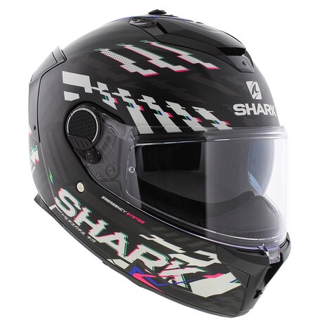 Shark Spartan GT helm E-Brake mat zwart blauw - integraal motorhelm