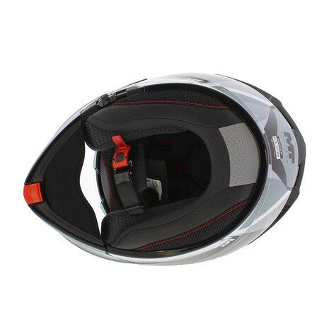 MT Genesis SV systeemhelm Raccoon glans zwart grijs