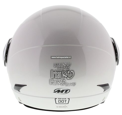 MT kinder retro helm Urban wit