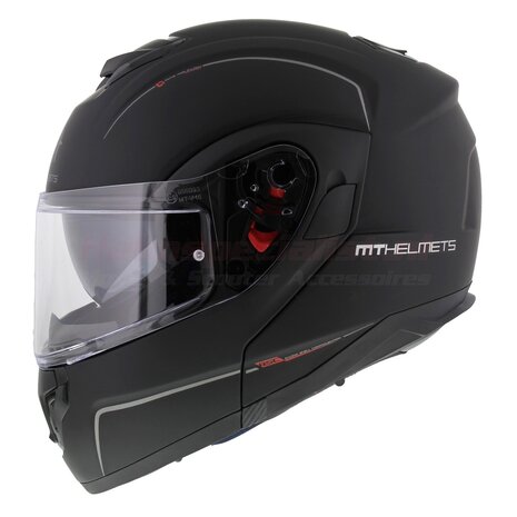 MT Atom SV Systeemhelm Mat Zwart