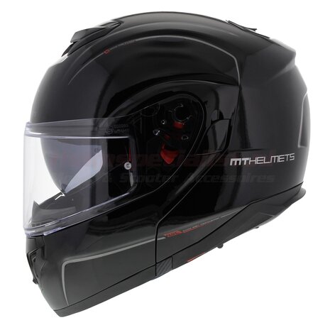 MT Atom SV Systeemhelm Zwart