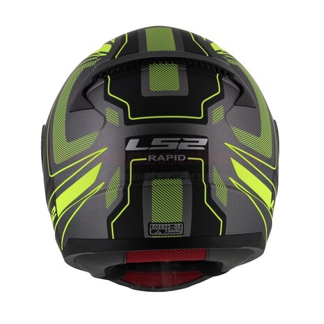 LS2 FF353 Rapid Carrera mat zwart fluor geel