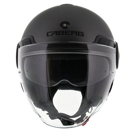 Caberg Jet Uptown mat antraciet - Maat XS - Motorhelm / Scooterhelm