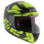 LS2 FF353 Rapid Cromo mat zwart geel
