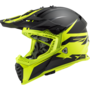 LS2 Crosshelm MX437 Fast EVO Roar mat zwart glans fluor geel