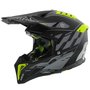 Airoh Aviator 3 AMS² Rampage mat zwart grijs fluo geel