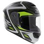 Vemar Motorhelm Hurricane Laser glans wit geel zwart