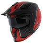 MT Streetfighter SV Twin helm mat zwart Rood