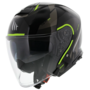 MT Thunder 3 SV Jet helm Bow glans zwart geel - Maat S