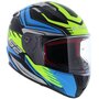 LS2 FF353 Rapid Gale Mat Zwart Blauw Geel