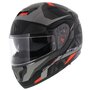 MT Atom Skill SV Systeemhelm mat zwart titanium rood