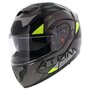 MT Atom W17 SV Systeemhelm glans zwart grijs fluor geel
