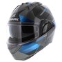 Shark EVO-GT systeemhelm motorhelm Tekline zilver blauw zwart