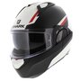 Shark EVO-GT systeemhelm motorhelm Sean wit zwart rood