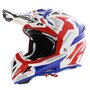 Airoh Aviator Ace crosshelm Swoop glans wit blauw rood