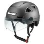 Vito E-Light helm met vizier mat zwart voor E-bike / Speed Pedelec / Snorfiets