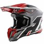 Airoh Crosshelm Twist 2.0 Shaken glans rood antraciet zwart
