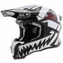 Airoh Crosshelm Twist 2.0 Mask mat wit zwart rood