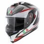 AGV K5-S Plasma Motorhelm wit rood zwart