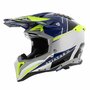 Airoh Helm Aviator 3 AMS&sup2; Push glans grijs blauw geel