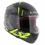 LS2 FF353 Rapid Helm Raven mat zwart geel