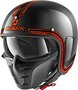 Shark S-Drak Carbon Helm Vinta glans carbon zwart oranje - Maat XS