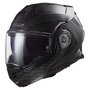 LS2 FF901 Advant X systeemhelm solid glans carbon zwart