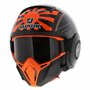 Shark Street Drak helm Zarco Maleisie GP glans zwart oranje - Maat XS