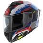 MT Atom 2 SV systeemhelm Bast mat blauw rood wit