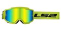Crossbril LS2 Charger geel met spiegel lens