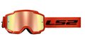 Crossbril LS2 Charger oranje met spiegel lens