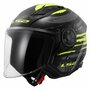 LS2 OF616 Airflow II jethelm Brush glans zwart geel