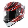 AGV K1 S Motorhelm Lion zwart rood