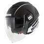 Blauer Real B jet helm mat zwart titanium wit