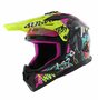 LS2 MX708 Fast II crosshelm Gorilla glans paars geel